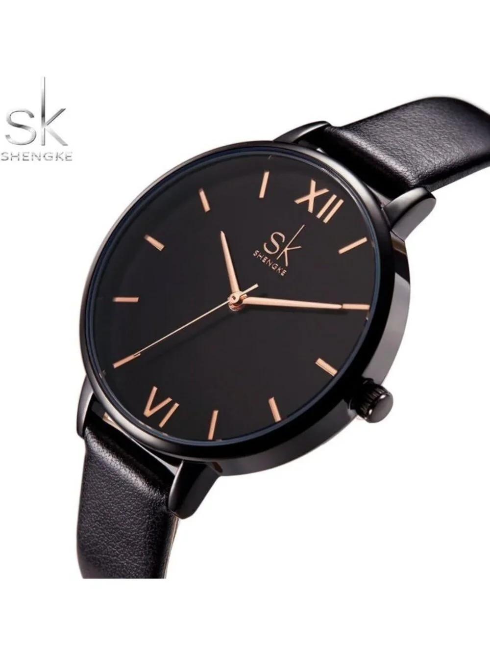Elegant Women's Watch - Genuine Leather, Simple Design, Business Wristwatch